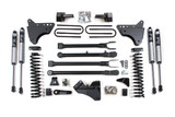 BDS Suspension 6 Inch Lift Kit w/ 4-Link | Ford F250/F350 Super Duty (05-07) 4WD | Gas | 5 Inch Block Kit w/o Overload / FOX 2.0 Performance Series 
