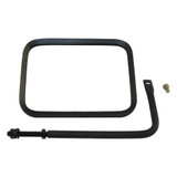 (1) Left or Right Black Textured Trail Mirror for 76-18 Jeep CJs, YJ, TJ, JK, JL