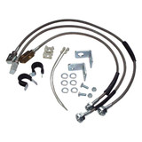 Stainless Steel Brake Hose Kit for Jeep TJ, YJ, XJ, ZJ, ZG w/ Up to 6" Lift