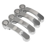 4 Stainless Steel Door Handles for Jeep 07-18 JK Wrangler, 08-12 KK Liberty