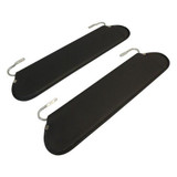 RT Offroad Gray Sun Visor Set for 1972-1986 Jeep CJ-5, CJ-6, CJ-7 and CJ-8; Set of 2 