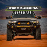 4Runner Overland Series Front Bumper, 30" Light Bar Cutout, Mid-Height Bull Bar