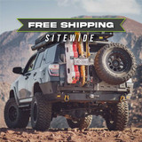 4Runner Overland Series Rear Bumper, Dual Swing Arms w/ Includes Tire Carrier