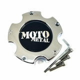 Moto Metal MOTO METAL 5X5.5 CHROME CAP NEW LOGO 