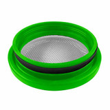 S B Products Turbo Screen 5.0 Inch Lime Green Stainless Steel Mesh W/Stainless Steel Clamp S&B 
