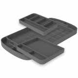 S B Products Tool Tray Silicone 3 Piece Set Color Charcoal S&B 