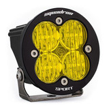 Baja Designs Squadron-R Sport Black LED Light Pod (Wide Cornering; Amber) 