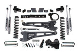 6 Inch Lift Kit w/ Radius Arm | Ford F250/F350 Super Duty (17-19) 4WD | Diesel | 5 Inch Block w/ 3 Leaf Main / NX2 Nitro Series