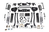 BDS Suspension 8 Inch Lift Kit w/ 4-Link | Ram 2500 (14-18) 4WD | Diesel | Coil Spring/Bump Stop Extension / NX2 Nitro Series 