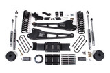 BDS Suspension 4 Inch Lift Kit w/ Radius Arm | Ram 3500 w/ Rear Air Ride (19-24) 4WD | Diesel | 6 Bolt / NX2 Nitro Series 