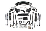 BDS Suspension 8 Inch Lift Kit w/ 4-Link | Ram 3500 (13-18) 4WD | Diesel | 5 Inch Block Kit and Add-A-Leaf / 8 Bolt / FOX 2.0 Performance Series 