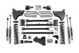 BDS Suspension 4 Inch Lift Kit w/ 4-Link | Ford F250/F350 Super Duty (11-16) 4WD | Gas | Block Kit / NX2 Nitro Series 
