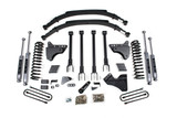 BDS Suspension 6 Inch Lift Kit w/ 4-Link | Ford F250/F350 Super Duty (11-16) 4WD | Gas | Factory 2 Inch Rear Blocks / NX2 Nitro Series 