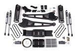 4 Inch Lift Kit w/ Radius Arm | 2 Inch Rear Block | Ram 3500 (19-24) 4WD | Diesel | w/ Factory Rear Overload Leaf / 8 Bolt / FOX 2.0 Performance Series