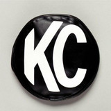 KC HiLiTES KC Hilites 5 in Light Cover - Round - Soft Vinyl - Pair - Black / White KC Logo K135400 