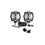 KC HiLiTES KC HiLITES 6in Pro6 Gravity LED - Pillar Mount - 2-Light System - SAE/ECE - 20W Driving Beam - 07-18 Jeep JK K1397101 