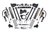 6 Inch Lift Kit | 4-Link Conversion | Ford F250/F350 Super Duty (17-19) 4WD | Diesel | 5 Inch Block w/ 2 Leaf Main / FOX 2.5 Performance Elite