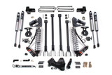4 Inch Lift Kit w/ 4-Link | FOX 2.5 Performance Elite Coil-Over Conversion | Ford F250/F350 Super Duty (17-19) 4WD | Diesel | 5 Inch Block w/ 2 and 3 Leaf Main / FOX 2.0 Performance Series