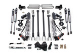 BDS Suspension 4 Inch Lift Kit w/ 4-Link | FOX 2.5 Performance Elite Coil-Over Conversion | Ford F250/F350 Super Duty (17-19) 4WD | Diesel | 5 Inch Block w/ 2 and 3 Leaf Main / FOX 2.0 Performance Series 