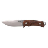 Woox Rock 62 Fixed Blade Knife - Grey / Walnut / Plain - BU.KNF001.03 
