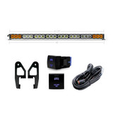 Cali Raised LED Premium Roof Rack Front Light Bar Kit - 43 Inch Dual Function W/ Square OEM Switch Cali Raised LED 