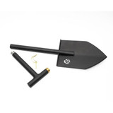 GP Factor CS-2.1 Camp Shovel - Two Piece - Textured Black 