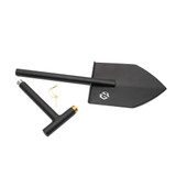 GP Factor CS-2.1 Camp Shovel - Two Piece - Textured Black