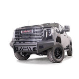 Fab Fours Elite Front Bumper w/ No Guard Black Steel w/ Sensor Incl. Tow Hooks GM24-Q6261-1 