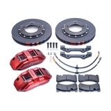 Powerbrake X-Line: 90-16 Land Rover Defender 14.6" Front Kit Red