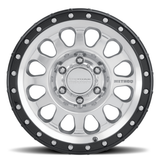 Method MR315 17x8.5 +25mm Offset 8x6.5 130.81mm CB Polished Wheel - Gloss Black Lip