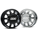 DDC Wheels Dually Wheels The Shield 22x8.25 8x200 Polished 05-25 Ford F-350 11-14 Ford F-450 19-25 Dodge Ram 3500 DDC Wheels 