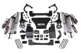 BDS Suspension 4 Inch Lift Kit | FOX Coil-Over | Chevy Silverado or GMC Sierra 1500 (25-26) 4WD | Gas | FOX 2.5 Performance Elite Coil-Over / FOX 2.5 Performance Elite Series Shock 