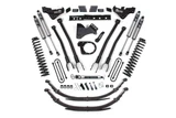 7 Inch Lift Kit w/ 4-Link | Ford F250/F350 Super Duty (23-26) 4WD | Diesel | Leaf Springs / FOX 2.5 Performance Series HTO