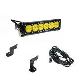 Baja Designs OnX6+ 10 Inch Light Bar Hood Mount Kit Polaris 2025 RZR ProR; ProS; ProXP, Baja Amber Baja Designs 