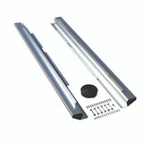 TeraFlex 07-18 Wrangler JK 4 Door RockGuard Aluminum Rock Slider Kit Bare TeraFlex 