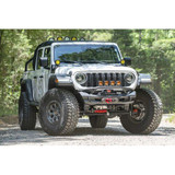 Fab Fours Ghost Stubby Bumper w/Pre-Runner Guard Plate Steel Carbon Black Powdercoat JL24-B5152-1 