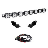 8XL Pro Linkable LED Light Bar Roof Mount Kit for Ford Bronco 2021-2026 Bronco Raptor 2022-2026 (Light Pattern Multi-Pattern Clear Upfitter Wiring) Baja Designs