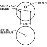 Firestone Ride-Rite Replacement Bellow 267C (For Kit PN 2071 / 2100 / 2153 / 2170) (W217606781)
