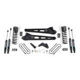Zone Offroad 13-18 RAM 3500 4.5 Inch Radius Arm Lift Kit 2 Inch Rear Block Fox Shocks Zone Offroad 