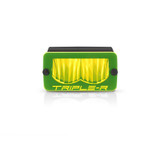 Amber Lens Cover (Carbon-2) - LC-YLW-00C2