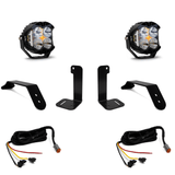 Jeep JL/JT Dual LP4 Auxiliary Light Kit w/Upfitter Baja Designs