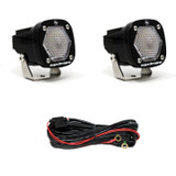 Baja Designs S1 Black LED Light Pod Pair (Work/Scene; Clear) 