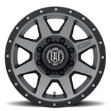 ICON Rebound HD 18x9 8x170 6mm Offset 5.25in BS 125mm Bore Titanium Wheel