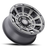 ICON ALLOYS THRUST SMK SAT BLK - 17 X 8.5 / 6 X 5.5 / 25 MM / 5.75" BS