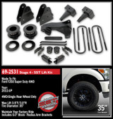 SST® Lift Kit 3.5 in. Front/1-3 in. Rear Lift w/Tow Package Black Finish
