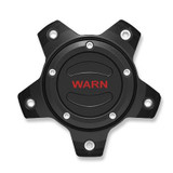  WARN OPTIONAL WHEEL CENTER CAP - BLACK/RED 5 LUG 106683 