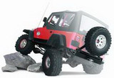  WARN JEEP CJ REAR BUMPER FOR TIRE CARRIER 62947 
