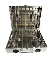 Partner Steel Aluminum Propane Camping Stove | 4 Burner 18 inch PARST-4B18-R 