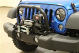  Rock Hard 4x4 Tall Grille Guard and Light Mount Hoop for RH-5010 Winch Mounting Plate for Jeep Wrangler JK 2007 - 2018 [RH-5014] 