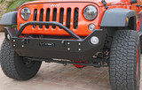  Rock Hard 4x4 Patriot Series Mid Width Front Bumper w/ Lowered Winch Plate for Jeep Wrangler JK 2007 - 2018 [RH-5022] 